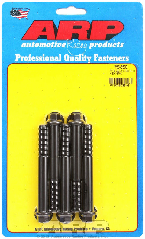Hex ARP (753-3500) Oxide Bolt, Black