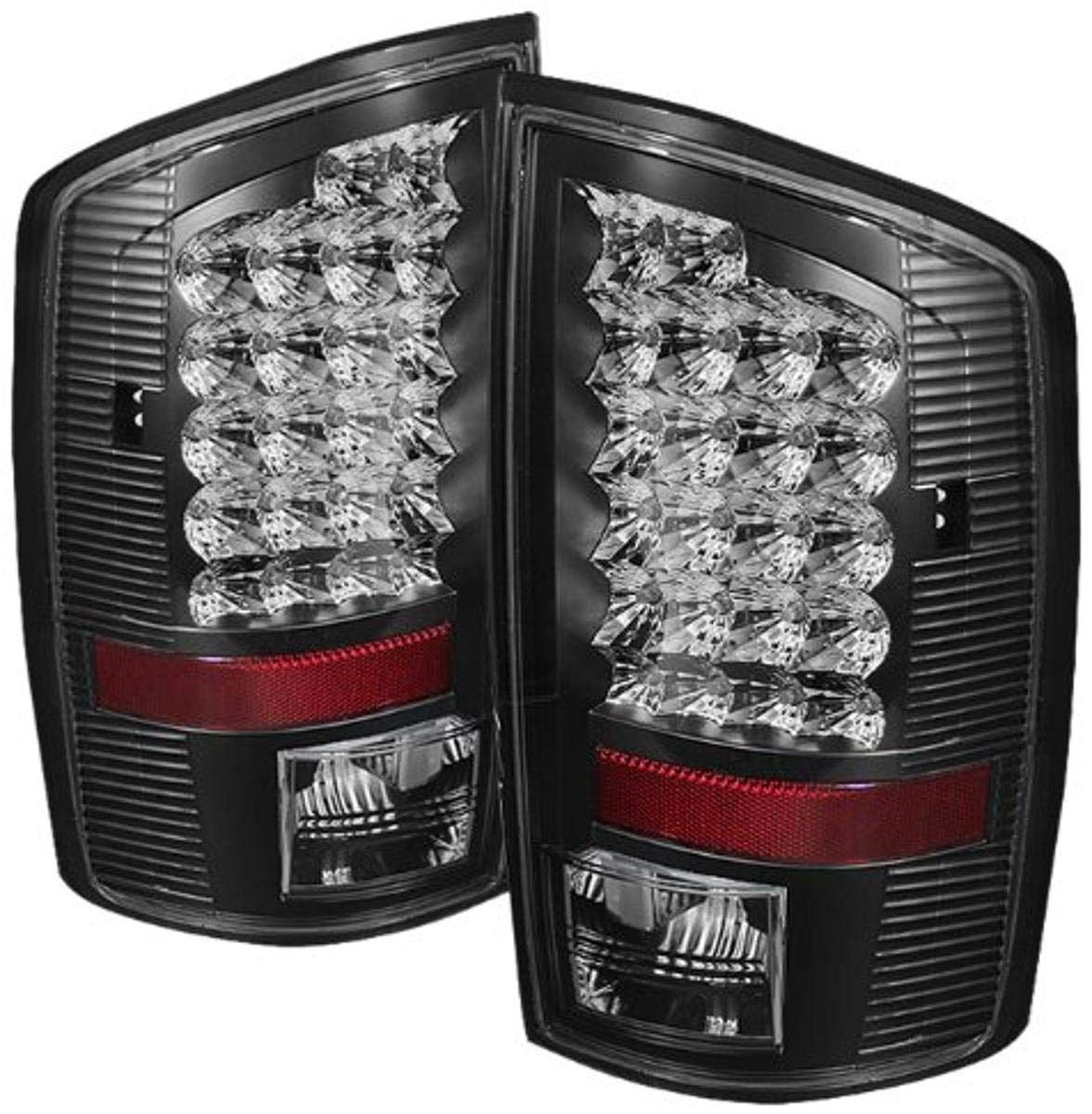 Dodge RAM Spyder Auto (ALT-JH-DR07-LED-RC) Red/Clear LED Tail Light - Pair