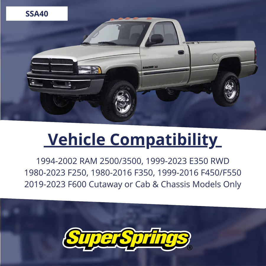 SuperSprings Black SSA40 SuperSpring, 2 Pack