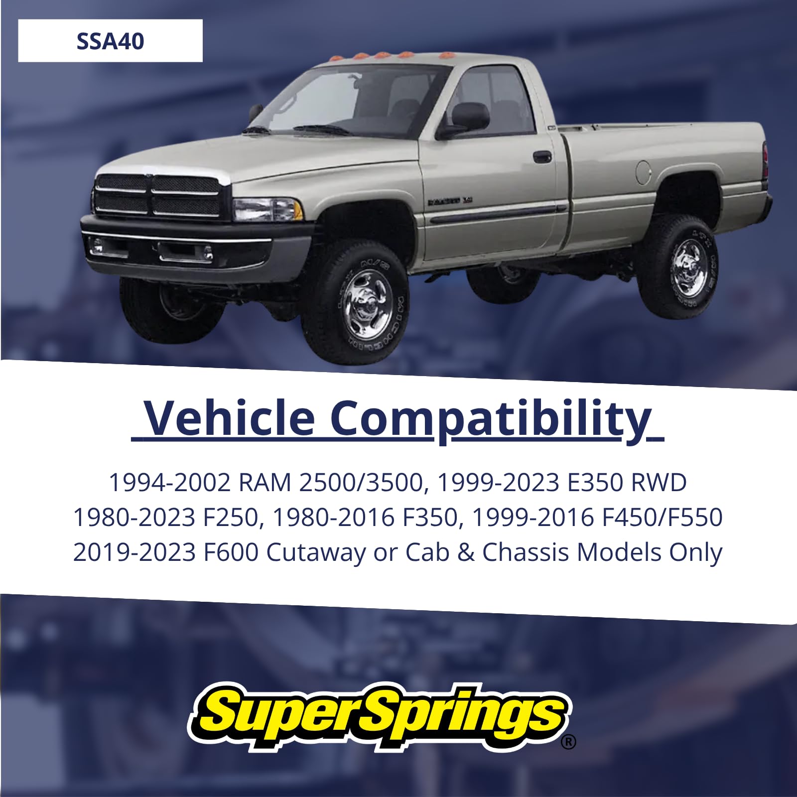 SuperSprings Black SSA40 SuperSpring, 2 Pack