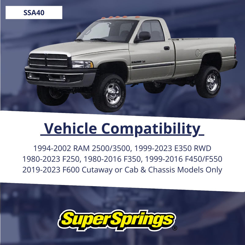 SuperSprings Black SSA40 SuperSpring, 2 Pack