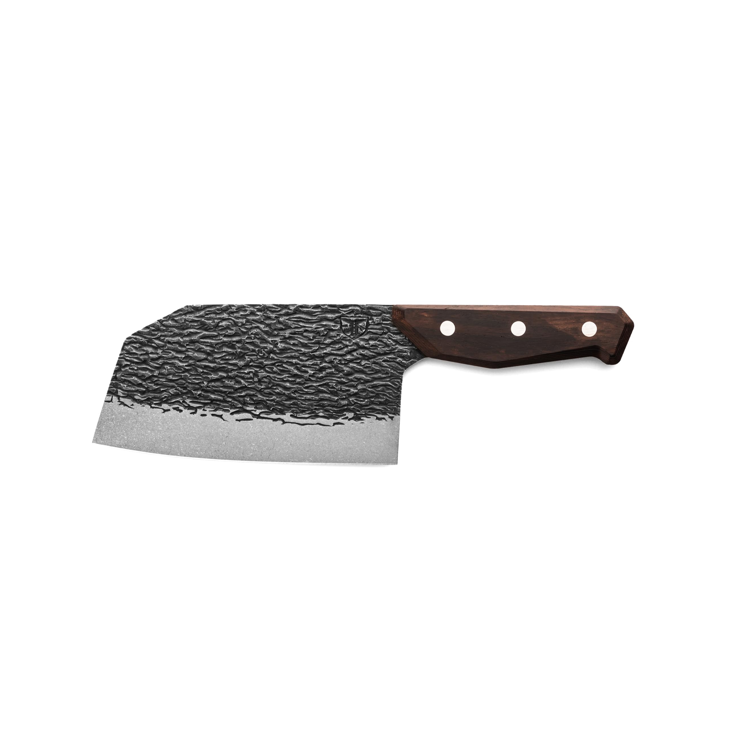 PrimalForge TRUE Chopper Knife | Easy Chopping, Home & Professional Use, Sharp 5Cr15MoV Stainless Steel Blade, Wood Handle, Hand Forged Appearance, Hand Wash Only