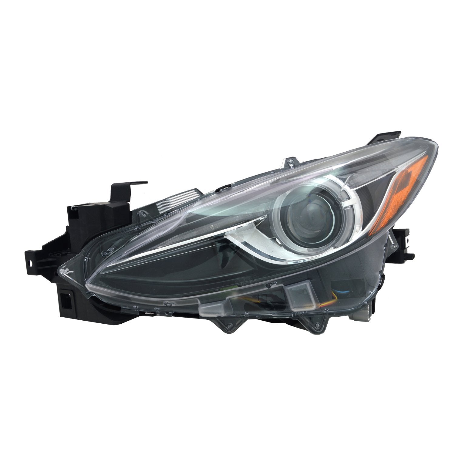 Left TYC Headlight Assembly Compatible with 2014-2018 Mazda Mazda3
