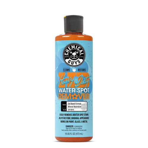 Chemical Guys Water Spot Remover Gel Heavy Duty for Paint, Glass, and Metal - Mineral and Water Spot Remover for Cars, Trucks, Motorcycles, RVs & More - 16 oz