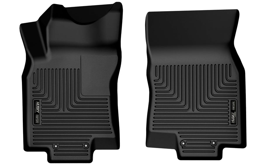 Weatherbeater Husky Liners Floor Mats | Fits 2017-2022 Nissan Rogue Sport | Front Row, 2-pc Black - 17321