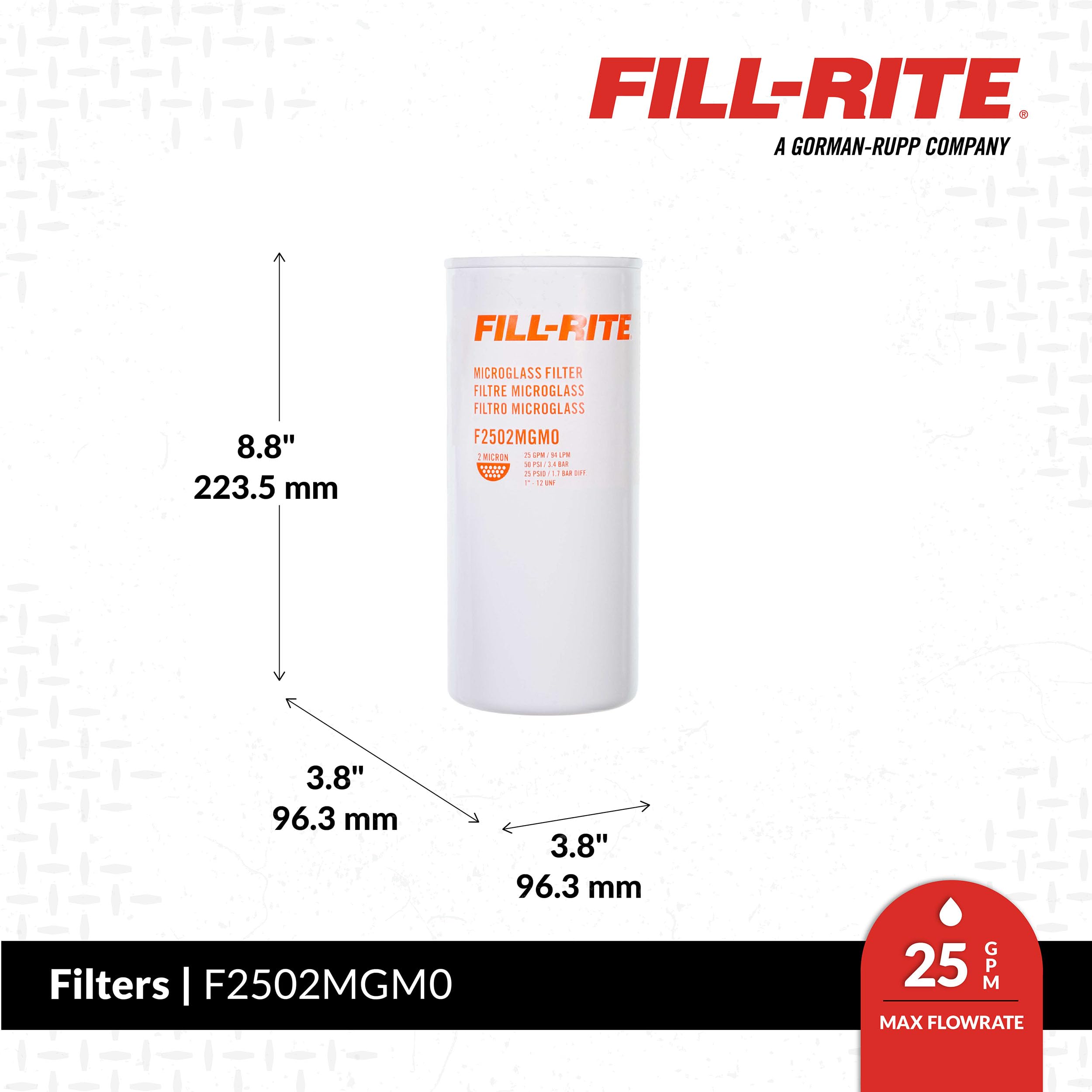 Particulate Filter 2 Micron, 1in - 12 UNF, 25 GPM