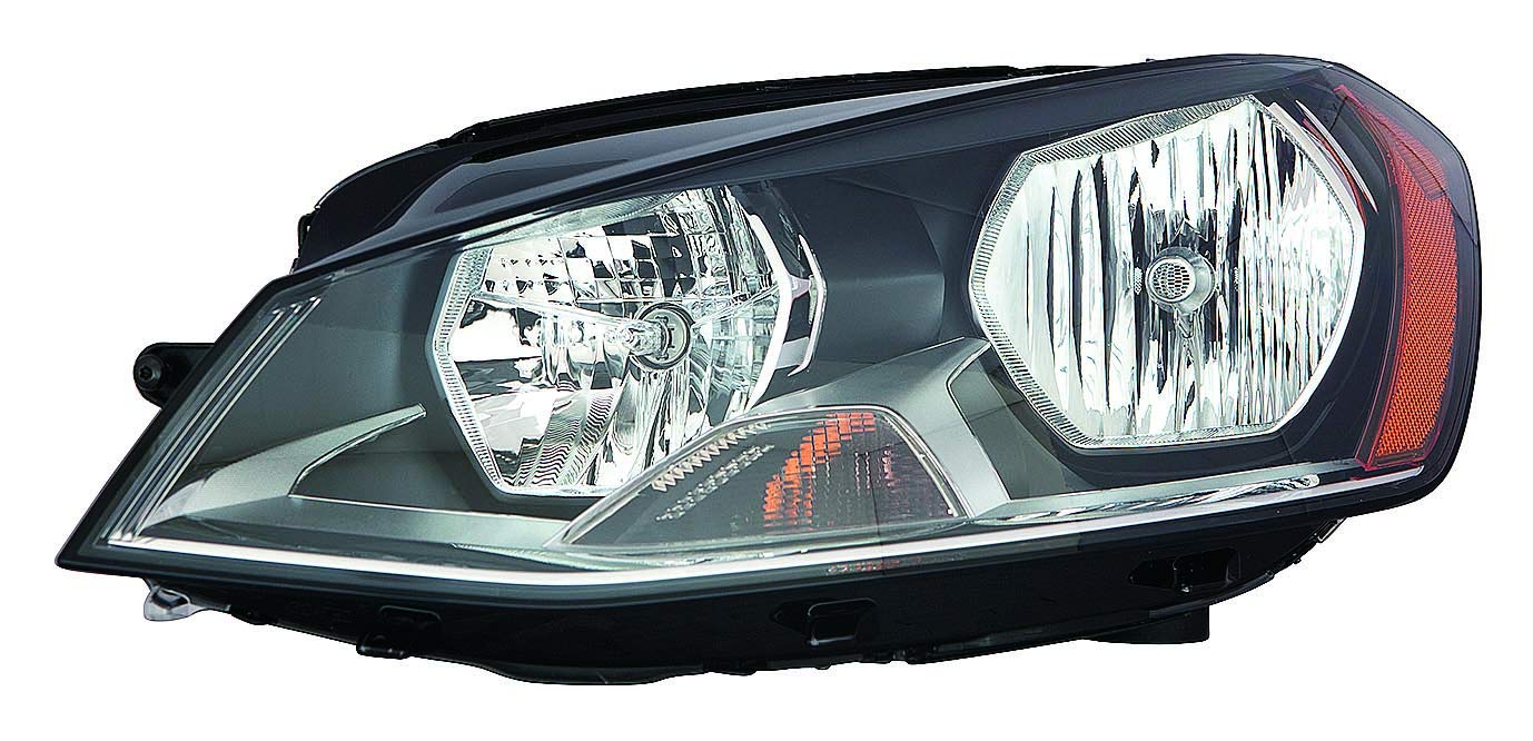 Volkswagen e-Golf 15-20 / Golf/GTI 15 TO 6/29 / 14 Headlight Halogen Driver Side CAPA | DOT Certified ACK 5G0 941 005 C | VW2502158C
