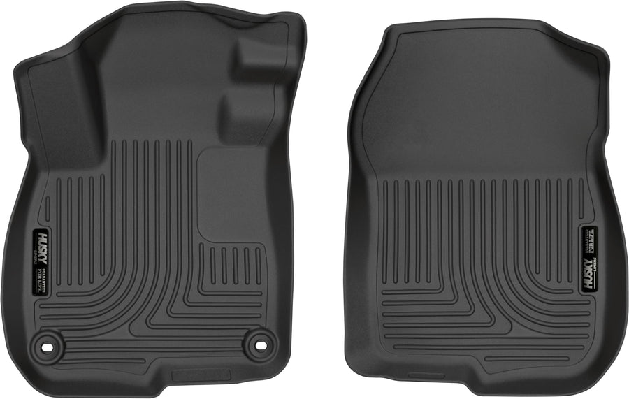Weatherbeater Husky Liners Floor Mats | Fits 2017-2022 Honda CR-V | Front Row, 2-pc Black - 13691