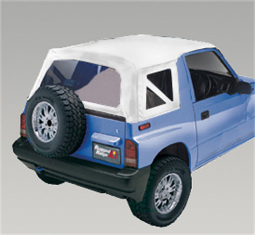 XHD Soft Top, White Denim, Clear Windows | Rugged Ridge | 53723.52 | Fits 1995-1998 Suzuki Sidekick