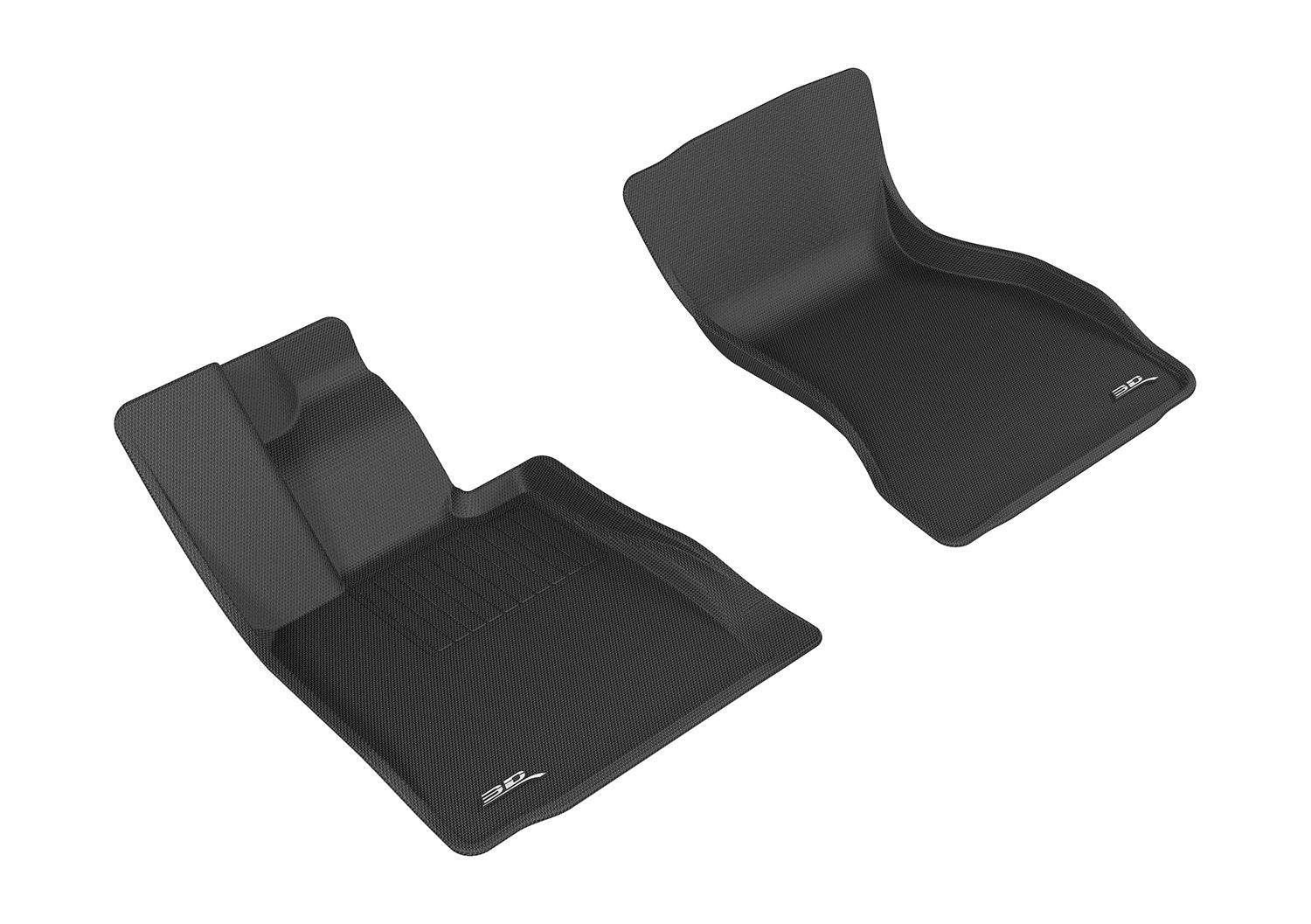 MAXpider 3D Front Row Custom Fit All-Weather Floor Mat for Select BMW 7 Series (G12) Models - Kagu Rubber (Black)
