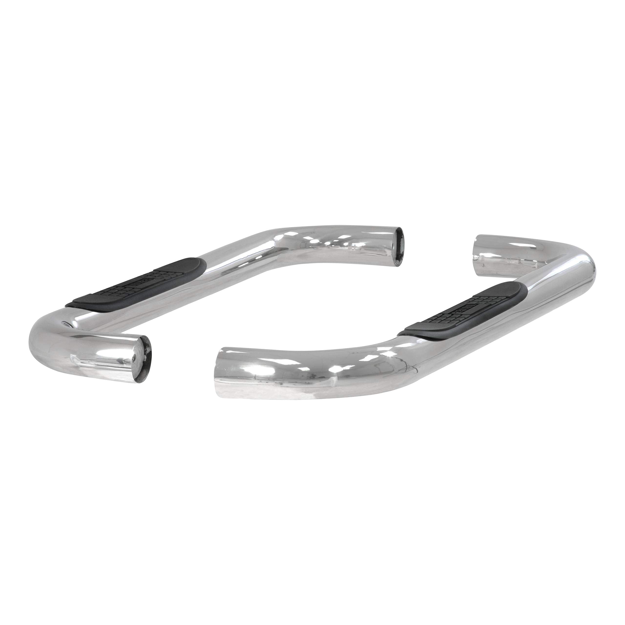 3-Inch Round Polished Stainless Steel ARIES Nerf Bars, No-Drill, Fits Select Ford F-150