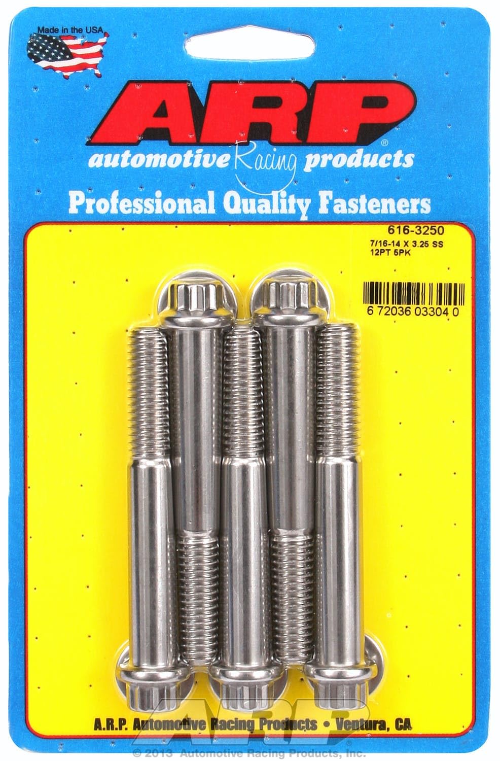 Bolt, ARP (616-3250) Stainless Steel