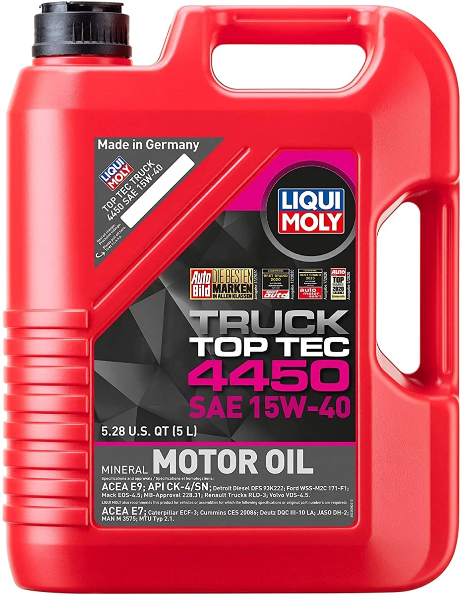 Truck Liqui Moly Top Tec 4450 | SAE 15W-40 Mineral Motor Oil | 5 Liter | SKU: 22038