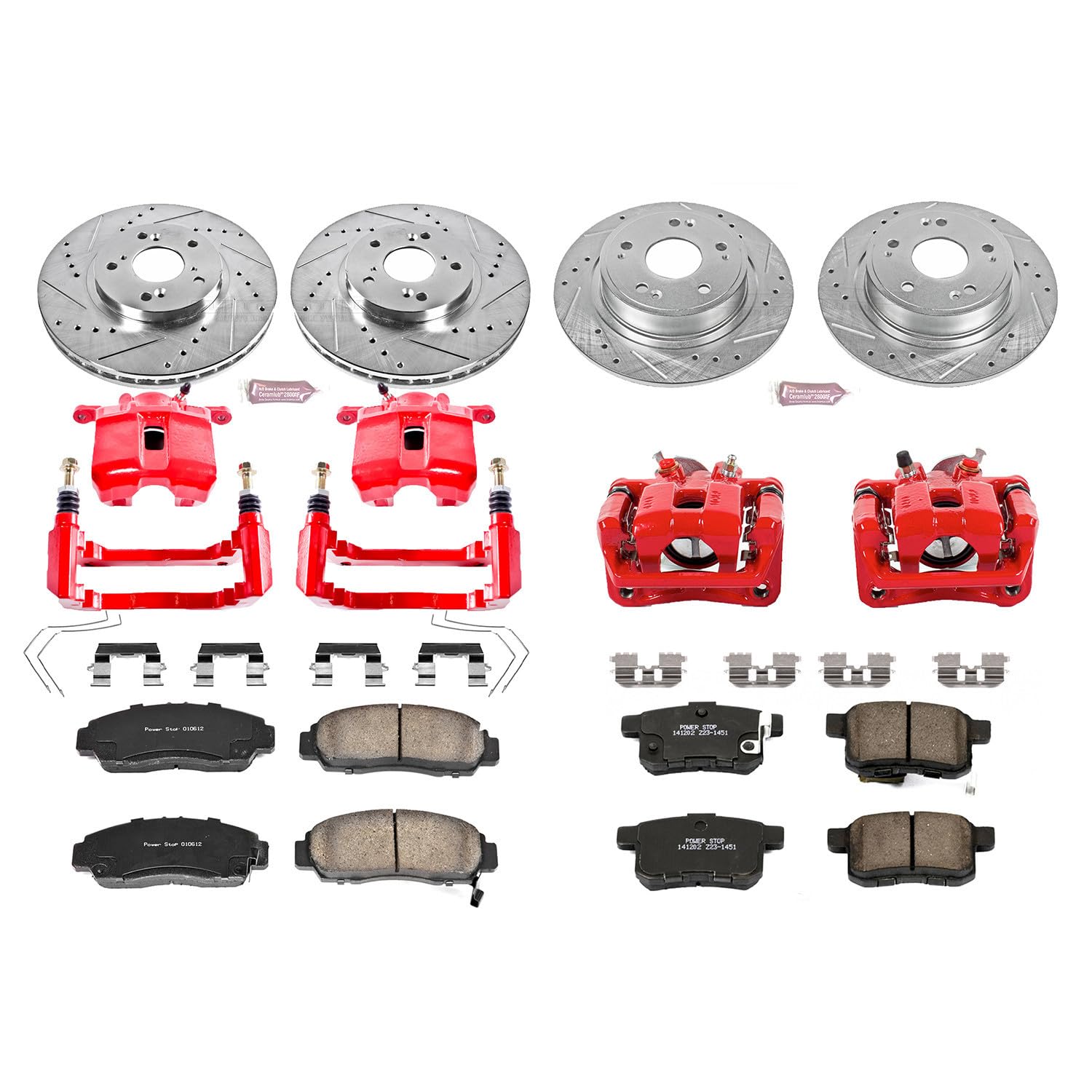 Power Stop 1-Click Performance Brake Kit with Caliper For BMW M3 1995-1999, BMW Z3 1998-2002 [Model Specific]