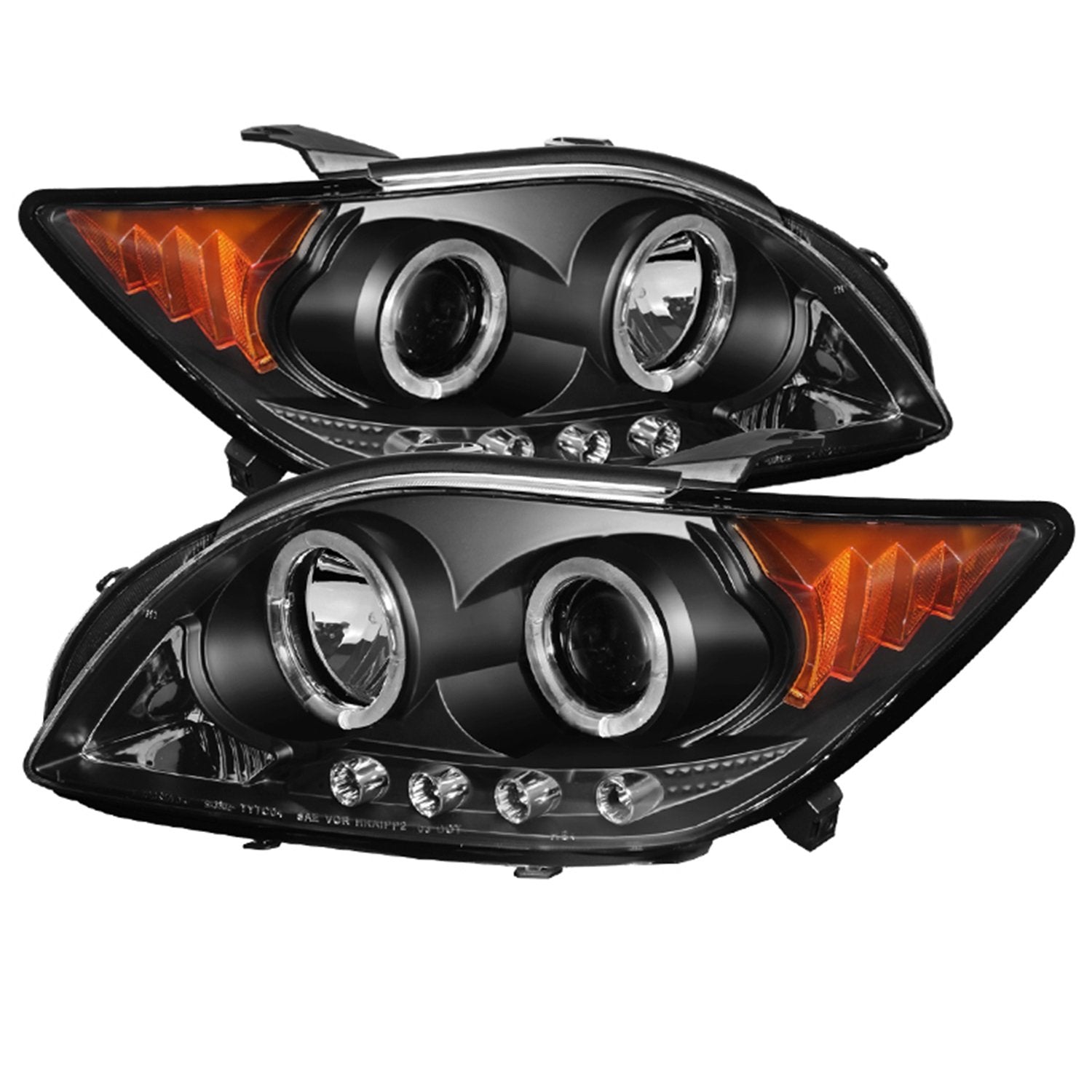 Spyder 5073303 Projector Headlights - Scion TC 08-10 - LED Halo -Replaceable LEDs - Black - High H1 (Included) - Low 9006 (Included)