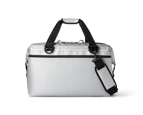 AO Coolers Carbon Expedition Soft Cooler with High-Density Insulation, Silver, 48-Can