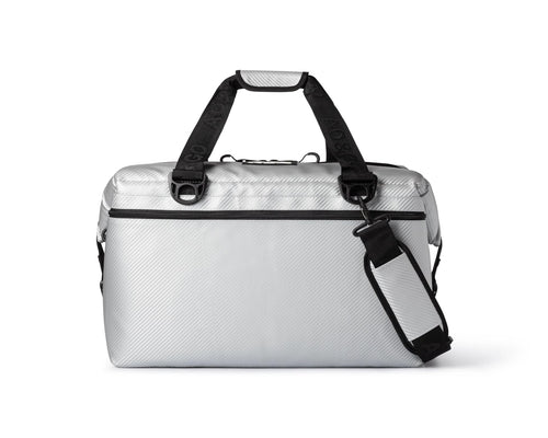 AO Coolers Carbon Expedition Soft Cooler with High-Density Insulation, Silver, 48-Can