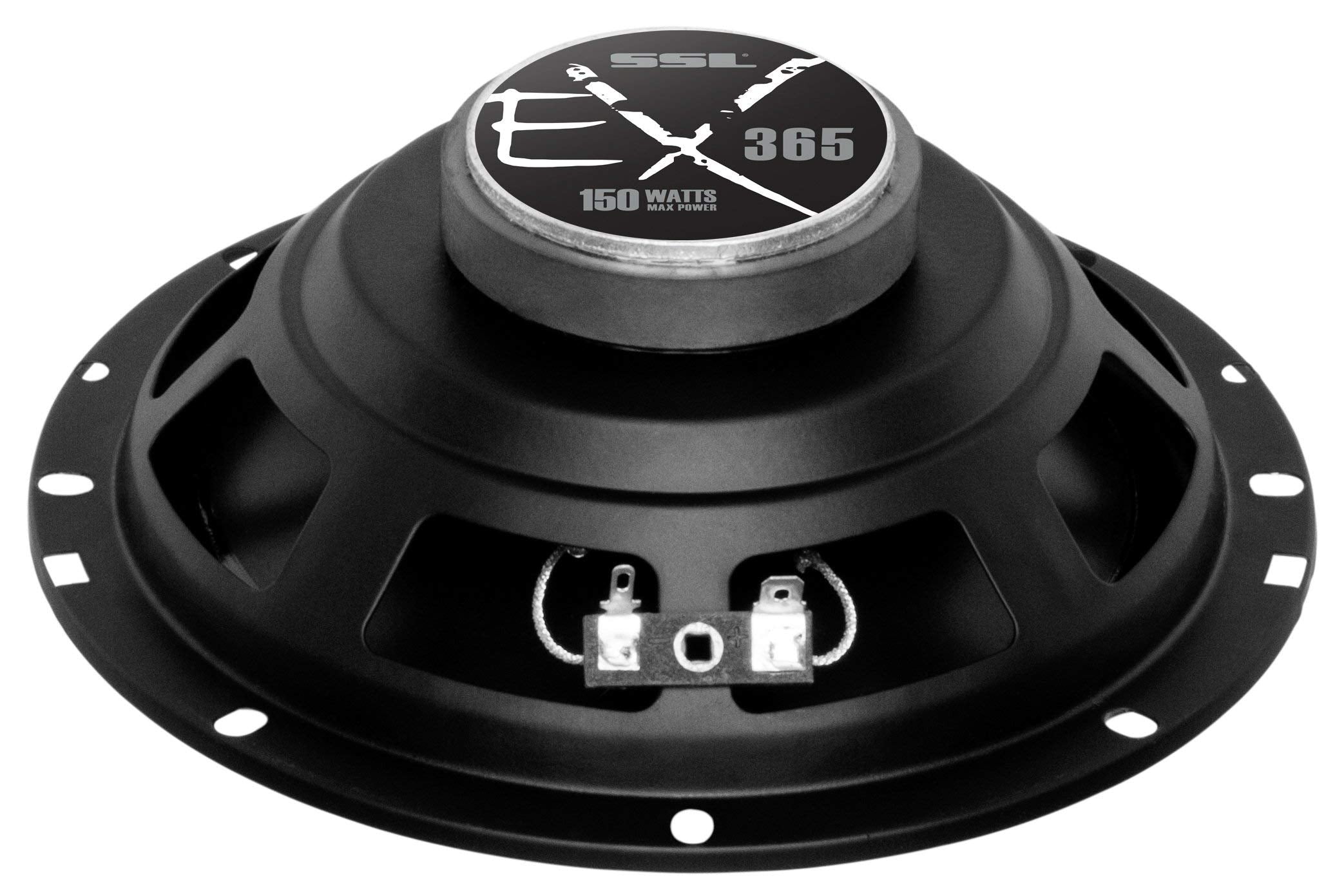 EX365 Sound Storm Laboratories 6.5 Inch Car Door Speakers - 150 Watts (Pair), Coaxial, 3 Way, Full Range Audio, Sold in Pairs, Bocinas para Carro