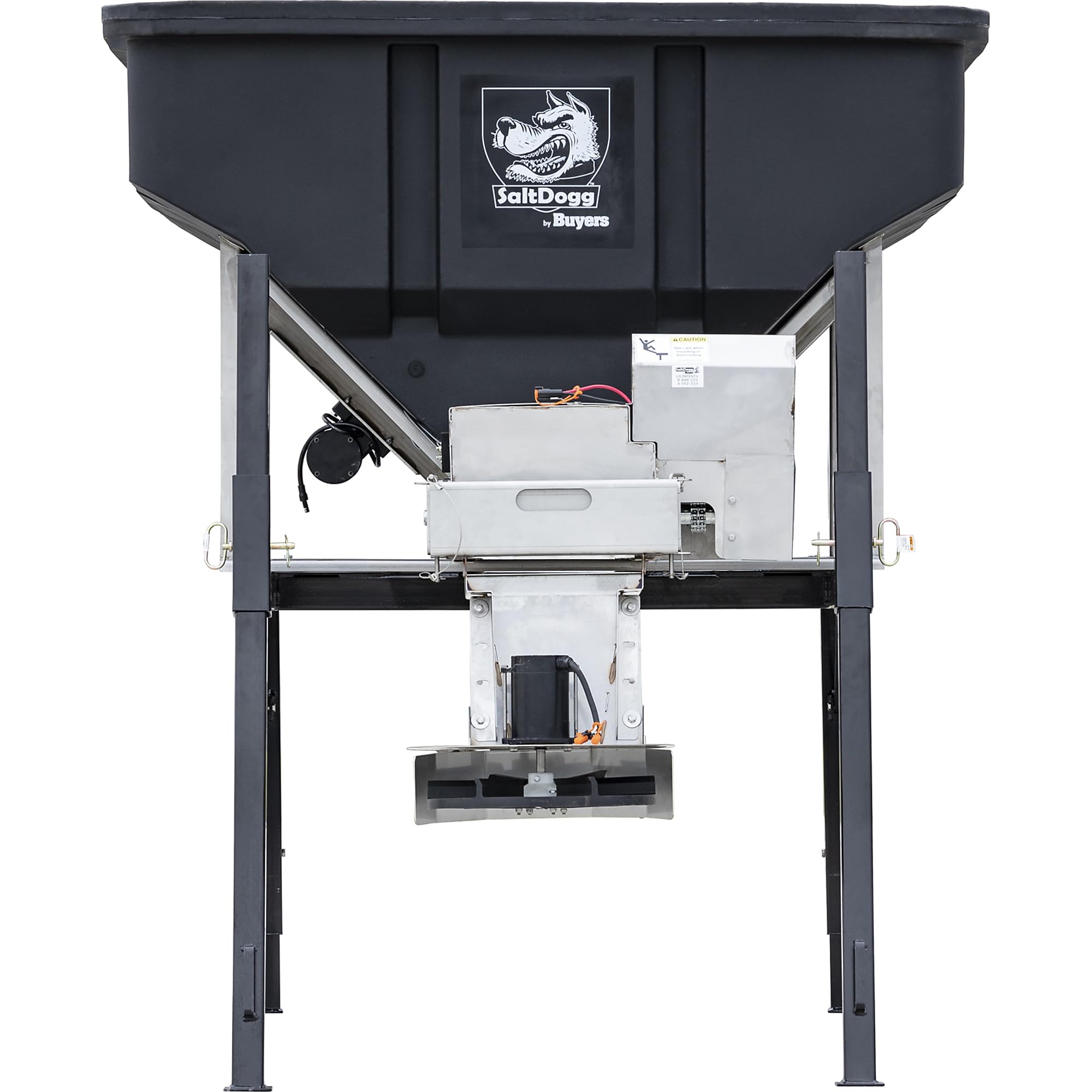 SaltDogg Buyers Products, 4 yd Electric Truck Bed Rock Salt Broadcast Spreader w Auger, Max. Spread Width 30 ft, Model# PRO4000