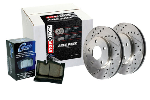Select Sport StopTech 925.40061 Axle Pack (Drilled and Slotted, 4 Wheel), 1 Pack