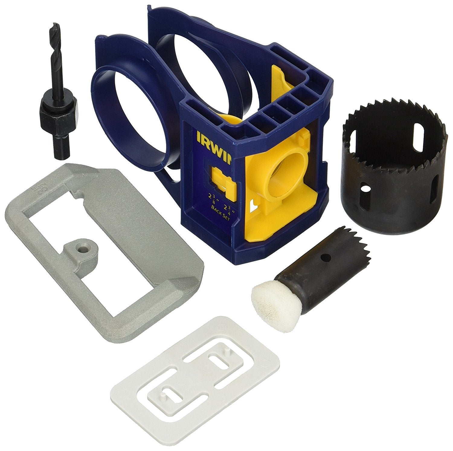 Door Lock Installation Kit IRWIN for Wooden Doors (3111001), Blue