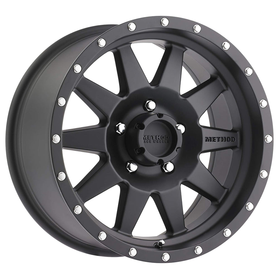Method Race Wheels 301 Matte Black The Standard 17x8.5" 5x5.5", 0mm offset 4.75" Backspace, MR30178555500