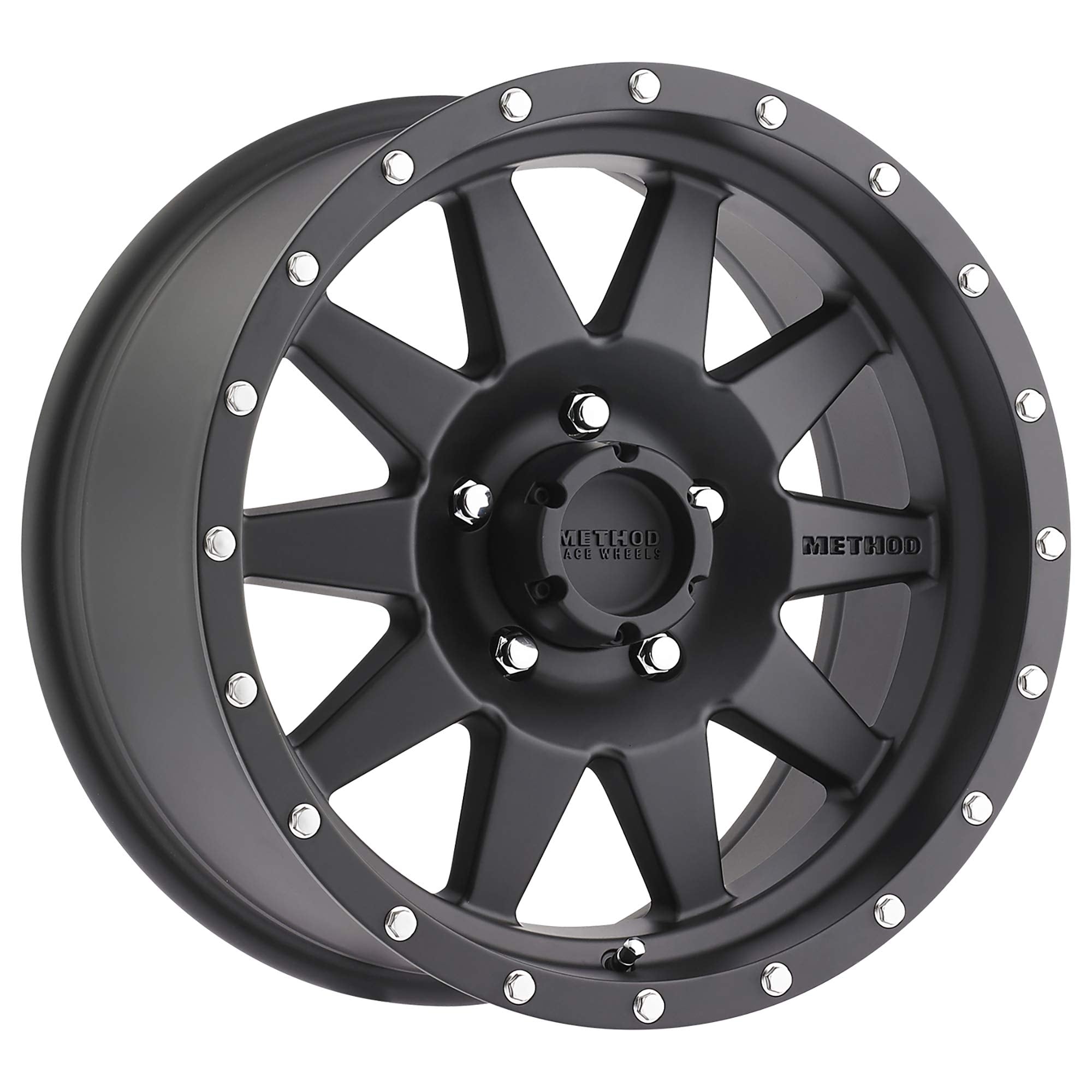 Method Race Wheels 301 Matte Black The Standard 17x9" 5x5", 12mm offset 4.5" Backspace, MR30179050512N