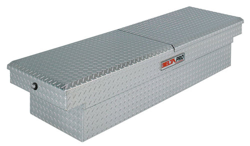 Delta Pro PAC1597000 Dual Lid Compact Bright Aluminum Crossover Truck Box