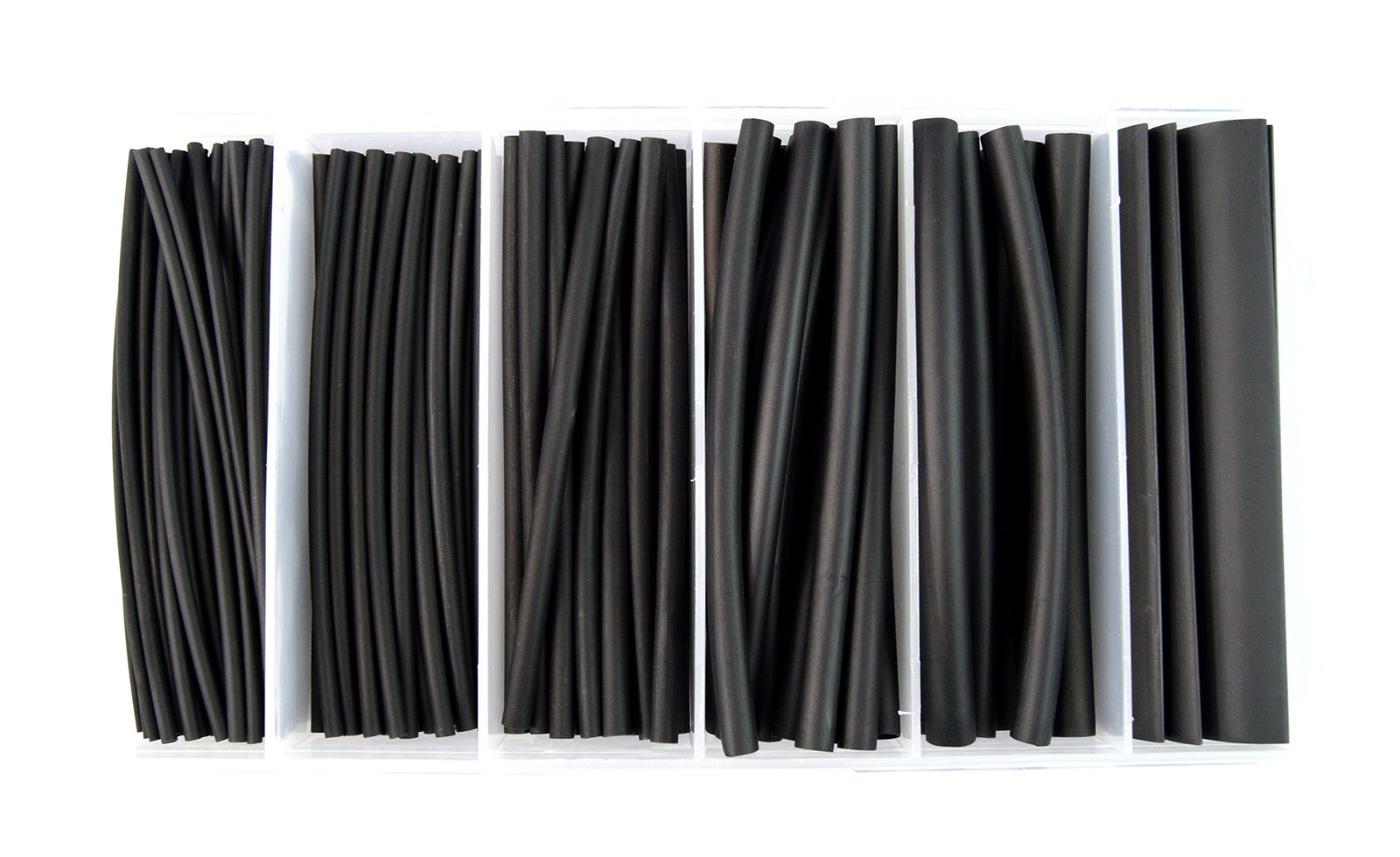 Heat Shrink Kit Install Bay - 160 Pc 4In 2:1 Assorted Black