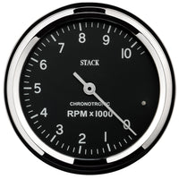 80mm Stack ST901096 Black 0-10k RPM Chronotronic Tachometer