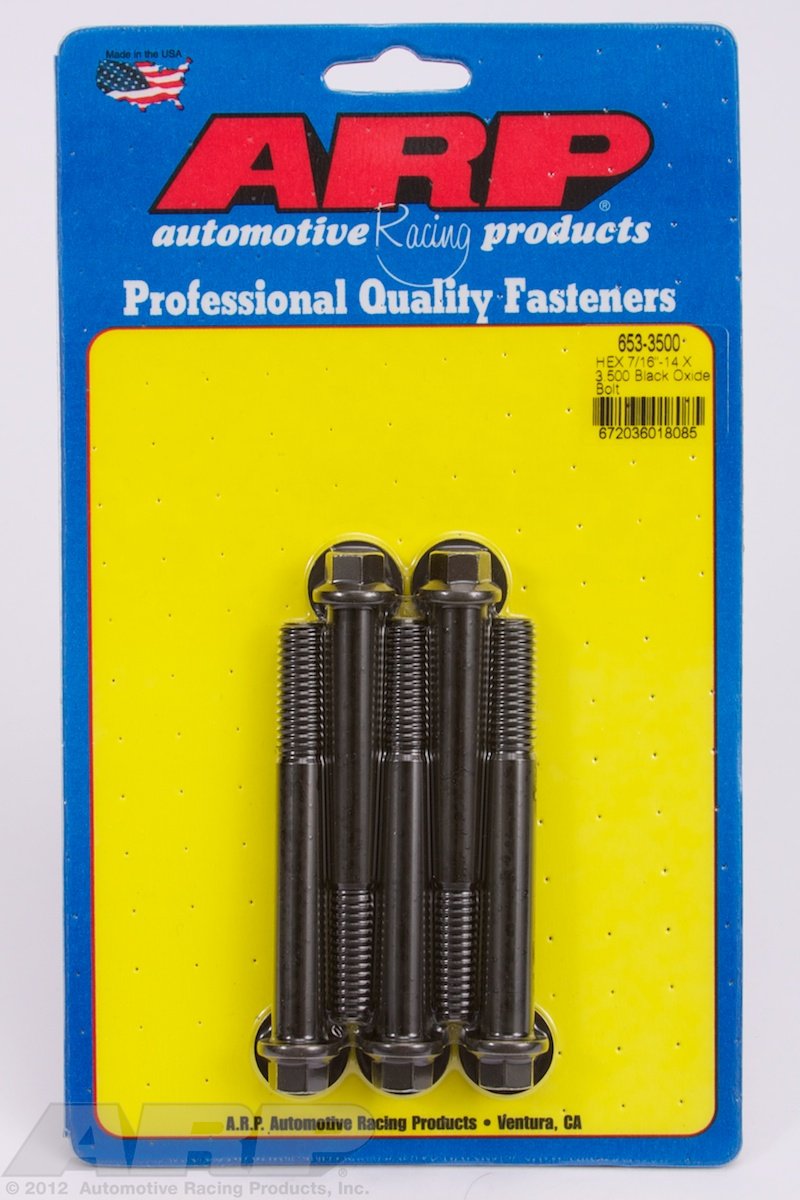 Hex ARP (653-3500) Oxide Bolt, Black