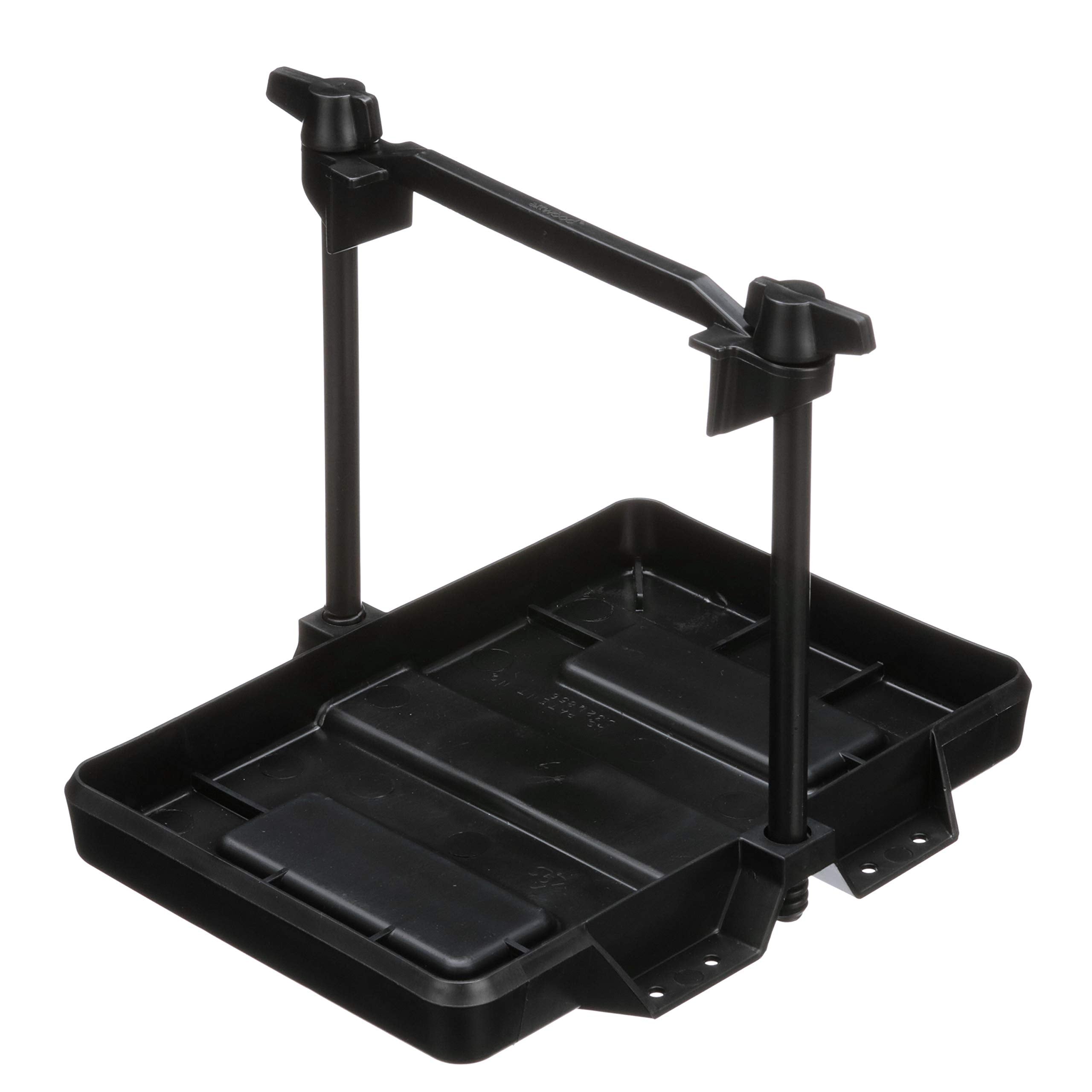 Adjustable Battery Tray Attwood 9090-5, for 27/27m Series Batteries, Heavy-Duty Black Plastic, Height-Adjustable Crossbar