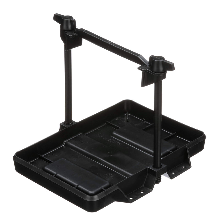 Adjustable Battery Tray Attwood 9090-5, for 27/27m Series Batteries, Heavy-Duty Black Plastic, Height-Adjustable Crossbar