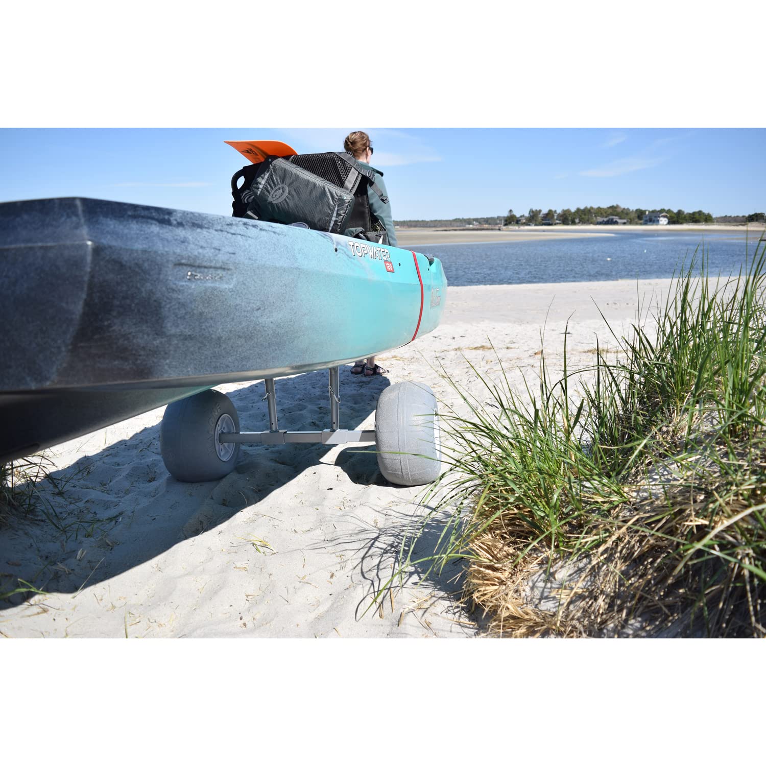 Traverse TRX-S Malone Balloon Wheel Kayak/Canoe Cart, Silver