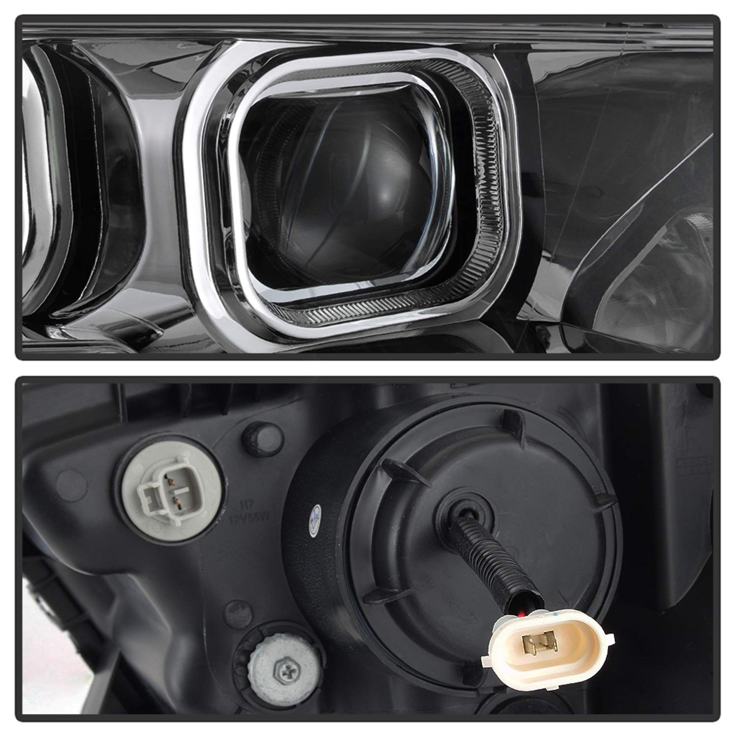 Projector Headlight Xtune PRO-JH-TTA16-LBDRL-C, 1 Pack
