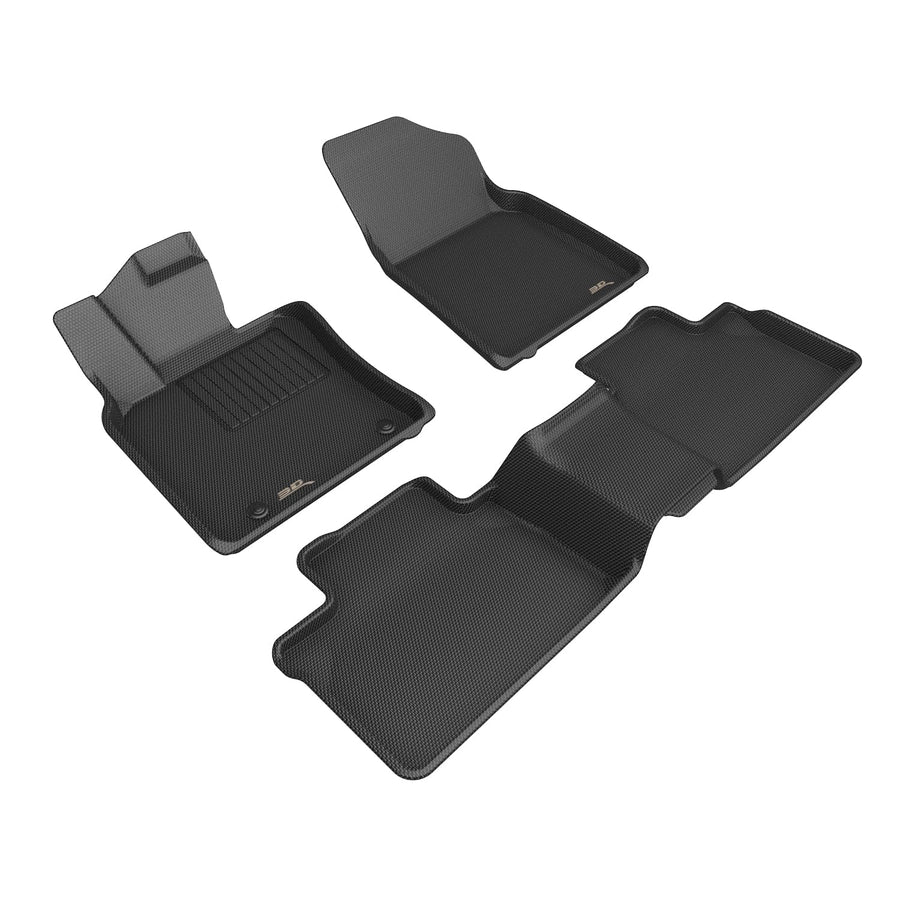 3D MAXpider Kagu Custom Fit Floor Mat (Black) Compatible with Toyota Camry 2025-2026 - Full Set