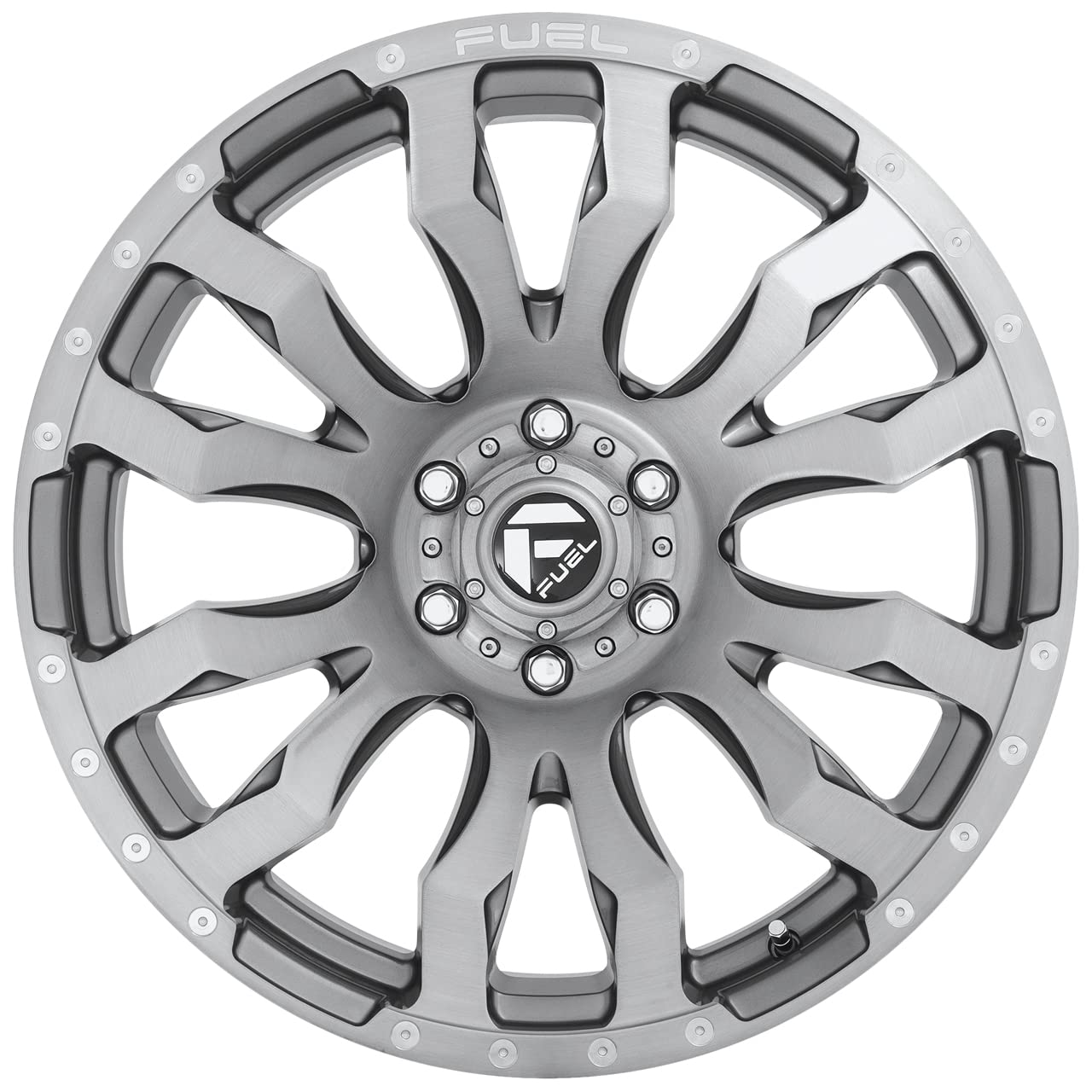 Gun Metal Fuel Offroad D693 BLITZ PLATINUM Wheel with Painted and TPMS Compatible (20 x 10. inches /8 x 165 mm, -18 mm Offset)