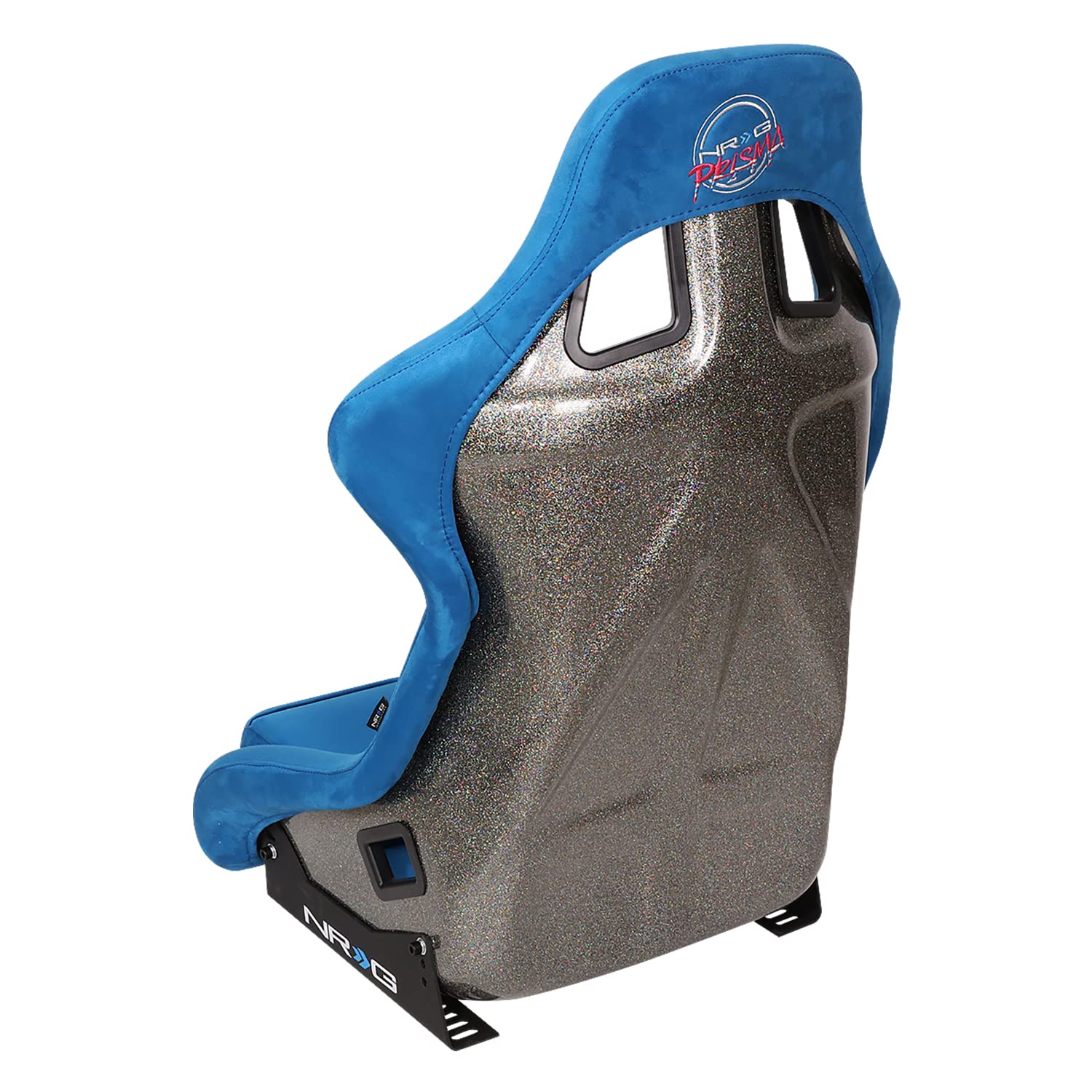 NRG Innovations Universal NRG-FRP-302BL-ULTRA Fixed Back Bucket Racing Seat for 6-Point Harnesses, Size L, Blue Seat Cover, 24" W X 36" H X 18" D