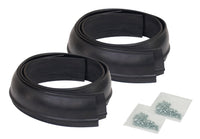 Flexy Flares Pacer Performance Black 2-1/2" x 58" Standard Duty Rubber Fender Extension Kit - 4 Piece