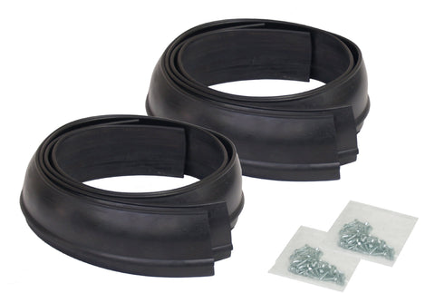 Flexy Flares Pacer Performance Black 2-1/2" x 58" Standard Duty Rubber Fender Extension Kit - 4 Piece