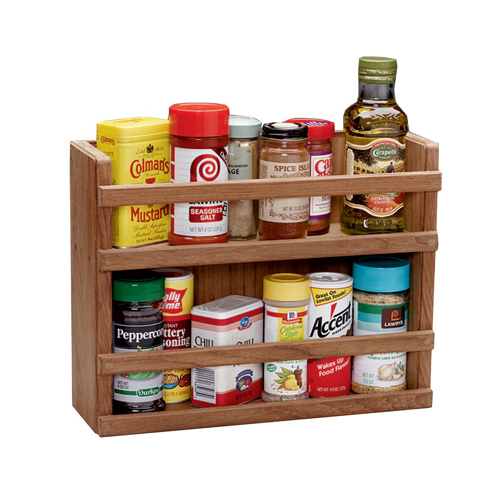 Teak Whitecap 62440 Two-Tier Spice Rack