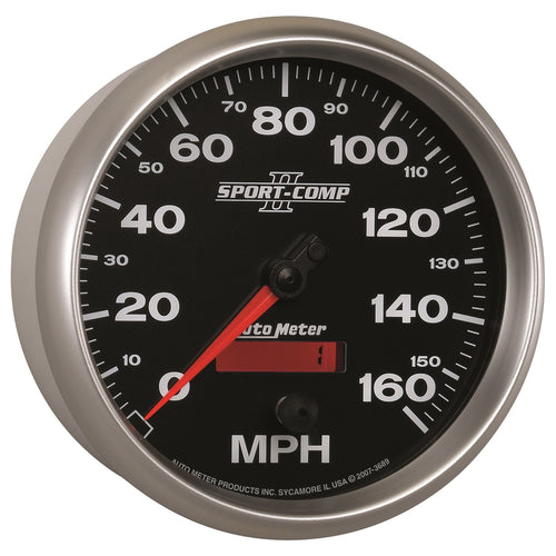 Auto Meter Sport-Comp II 5" 160 mph In-Dash Speedometer 3689