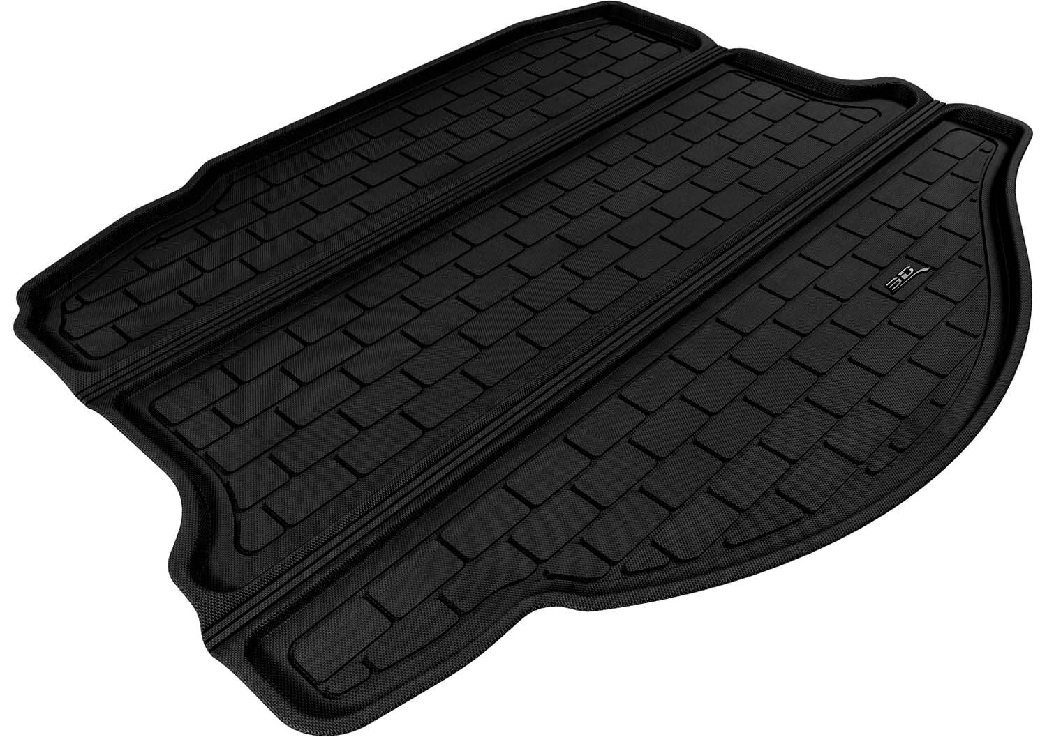 3D MAXpider Cargo M1CH0171309 Custom Fit All-Weather Floor Mat for Select Chevrolet Camaro Models - Kagu Rubber (Black)