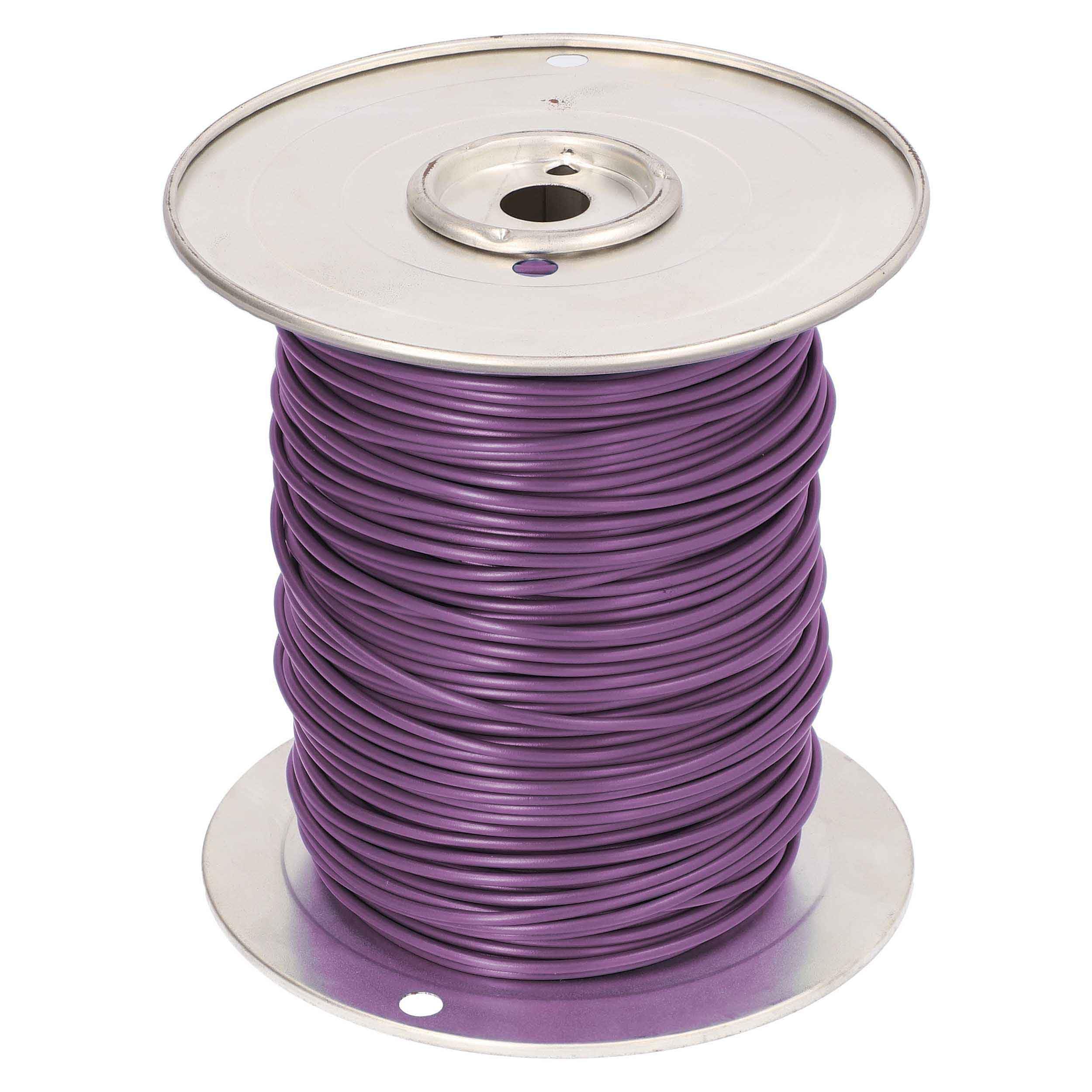 14 Ga Install Bay GPT All Copper Primary Wire Purple - Coil of 500 Ft
