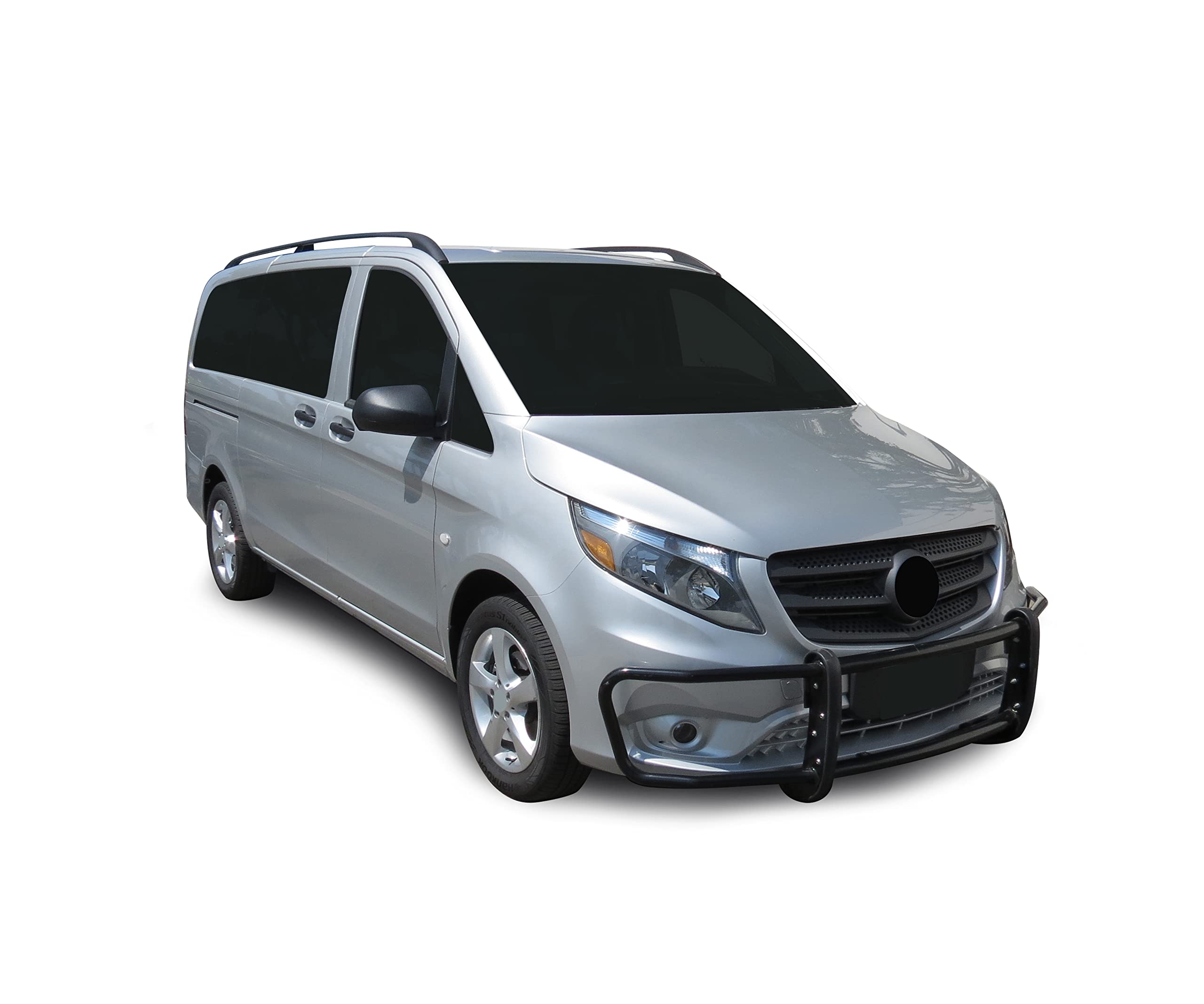 SPARTAN Black Horse Grille brush Bumper Guard Modular Black Compatible with 2016-2023 Mercedes-Benz Metris-17MBMEMA