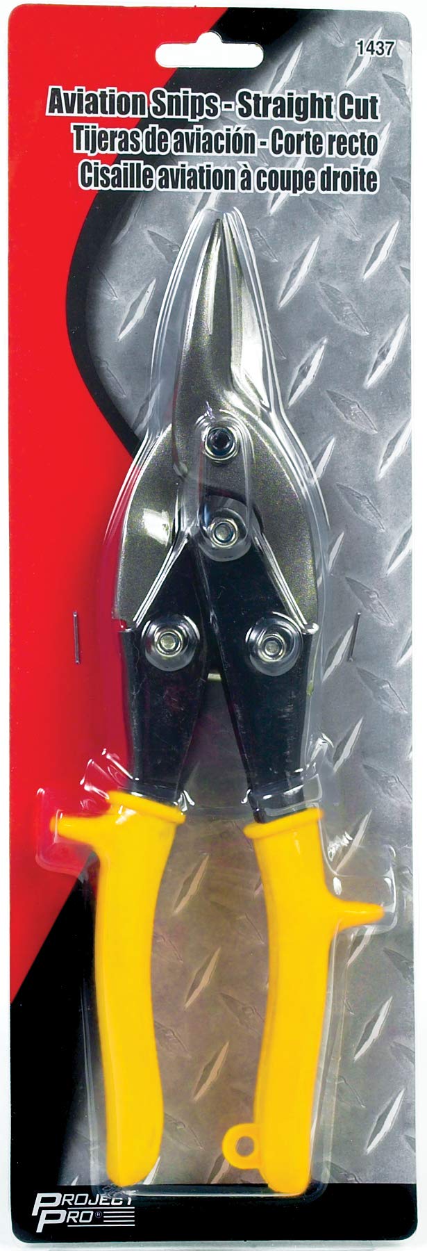 Aviation Tin Snips Performance Tool 1437 Heat Treated Alloy Steel with Plastic Safety Grip Handles - Versatile and Durable Pliers for Various Applications