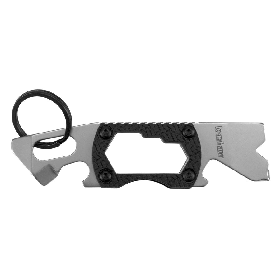 Kershaw Compact Keychain Pry Tool PT-2 (8810X); Features Bottle Opener, Two Screwdriver Tips, Pry Bar, Wire Scraper, Three Hex Drives; Made of 8Cr13MoV Stainless Steel; 0.8 OZ, 3.75 In. Overall Length