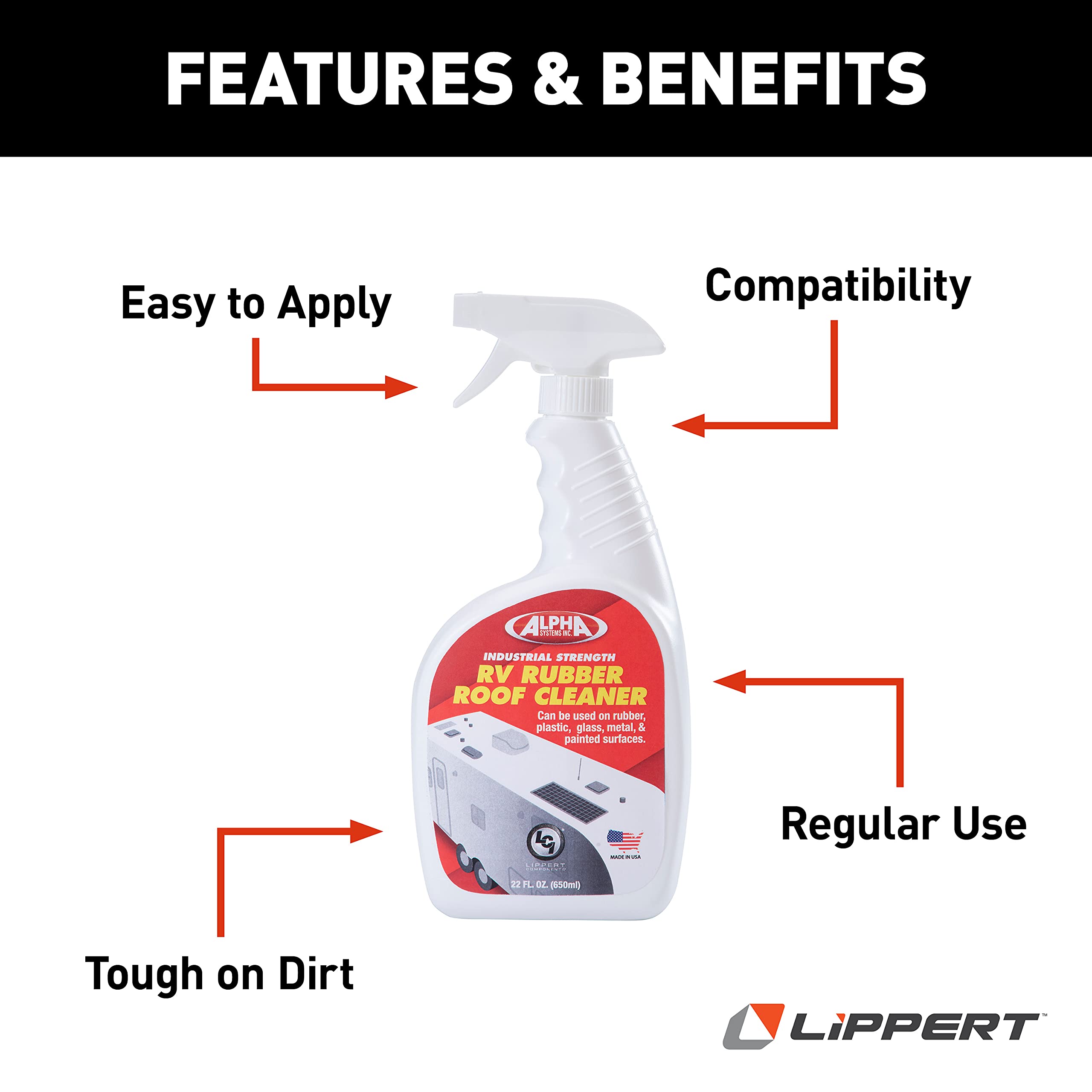 Roof Cleaner Rubber for 5th Wheel RVs, Travel Trailers and Motorhomes