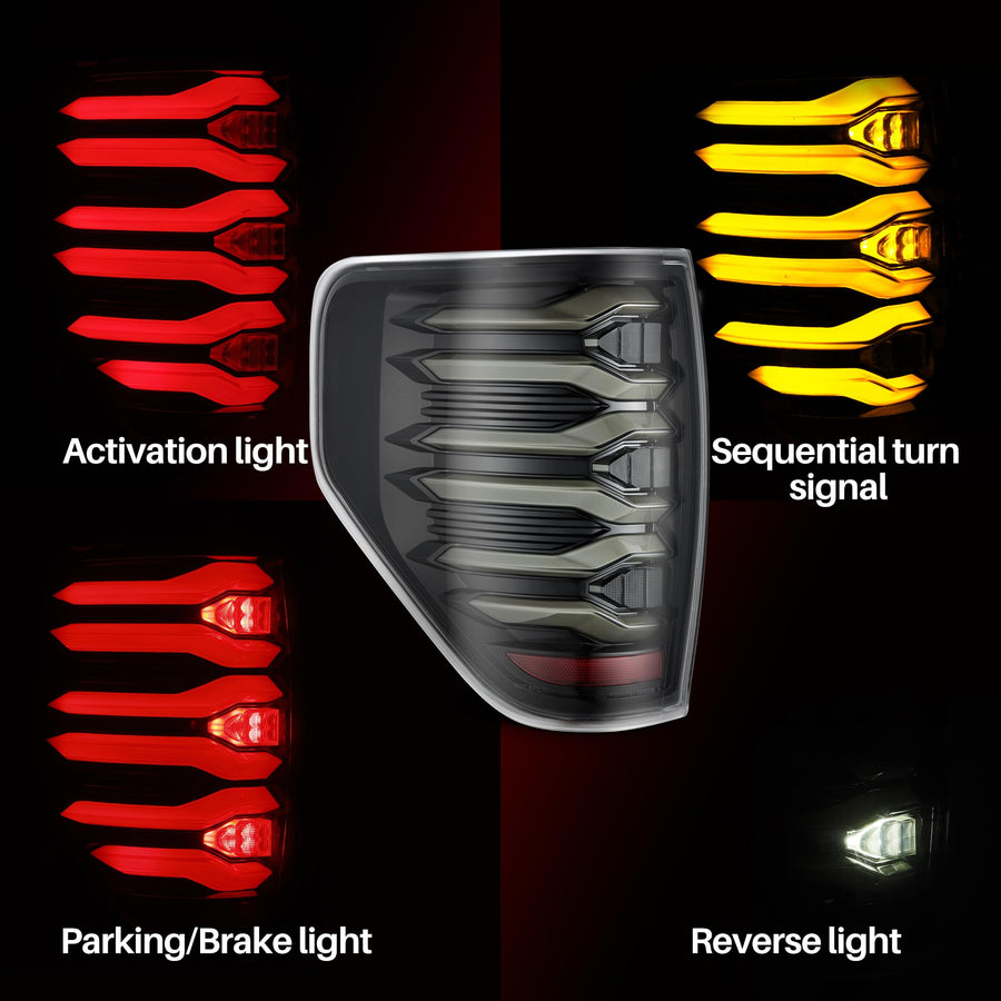 Alpha-Black AlphaRex LUXX-Series LED Tail Lights for 09-14 F150