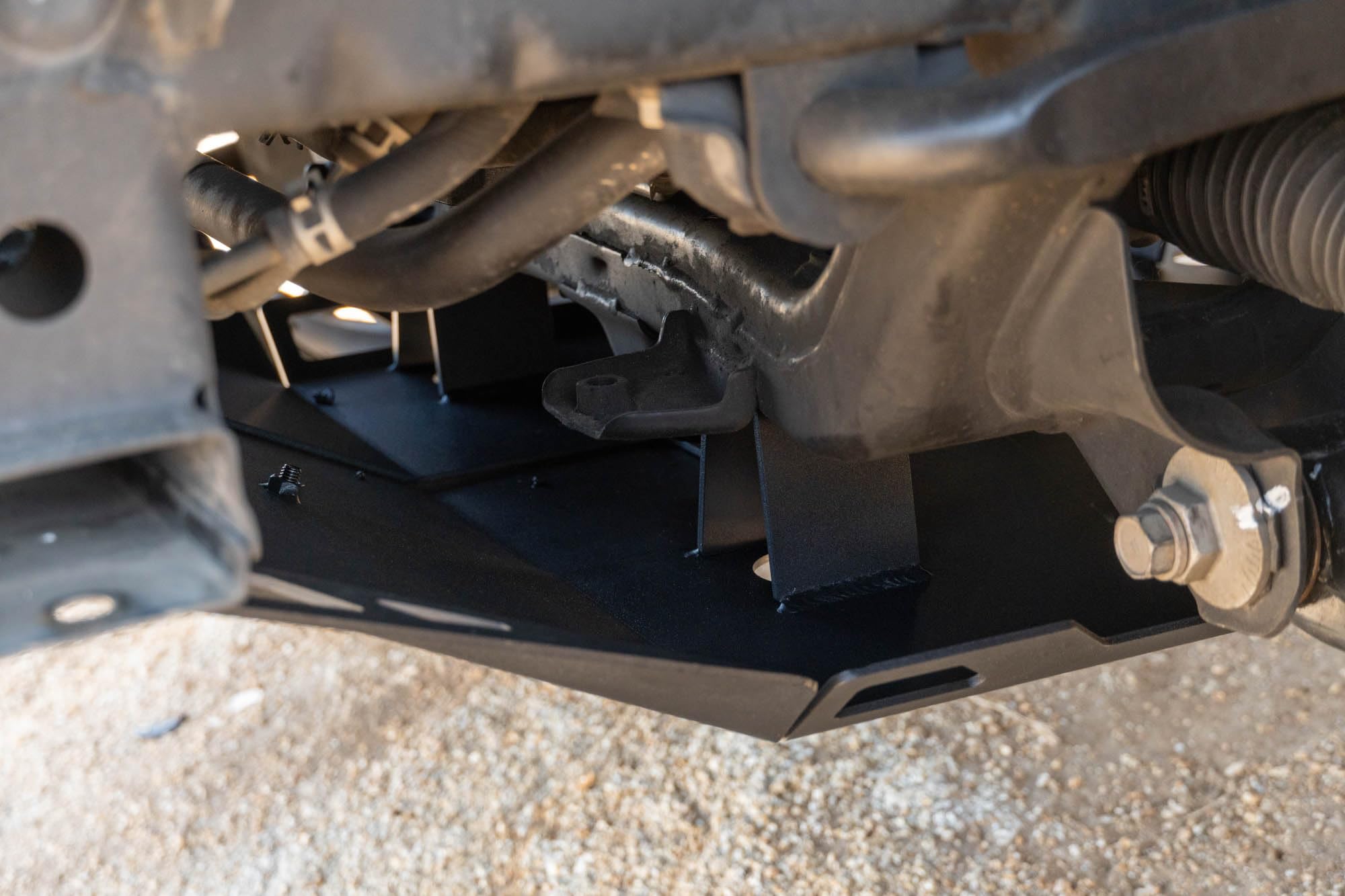 Front Skid Plate DV8 for 2016-2023 Toyota Tacoma | Features Oil Filter & Drain Bolt Access Covers | Pairs with DV8 Front Bumpers for 3rd Gen Tacoma | Fully Bolt-On | Micro-Texture Black Powder Coat
